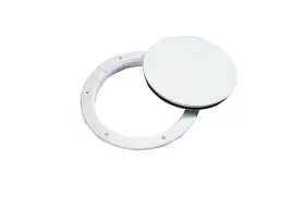 C13116wm West Marine 11743119 Boat Smooth White 6 Inch Pry-out Deck Plate