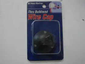 8717886 West Marine Thru Bulkhead Wire Cap Black