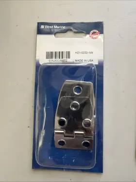 H21-0232-1w West Marine Stainless Utility Hinges Short Side Hinge Set Of 2 New In Package