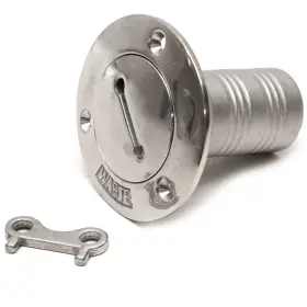 1036634 Western Metals Pn Boat Waste Deck Fill With Key 1 1/2 Inch Stainless Steel