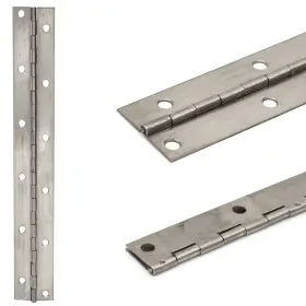 1119555 Western Metals Pn Boat Stainless Steel Piano Hinge 11 X 1 1/2 Inch 18 Gauge
