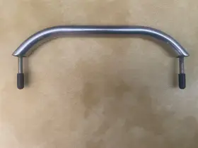 7870s White Water Marine Depot / Hardware Stainless Steel Oval Grab Rail With Stud 1 Inch X 3/4 Tube Length 11-3/4 Inches