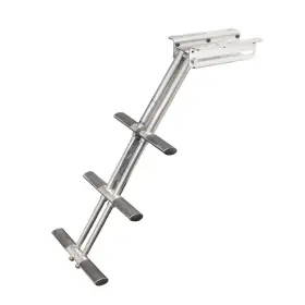 1117117 White Water Marine Hardware Pn Boat Telescoping Dive Ladder 4-step Ss Under Platform