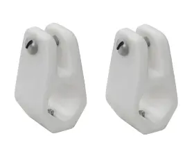 3418wp Whitecap Marine Boat White Nylon 7/8 Inch Top Jaw Slide 2-pack