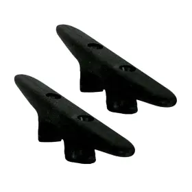 3421bp Whitecap - 6 Inch L X 1-1/4 H Black Nylon Open Base Cleat 2 Pieces