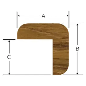 60844 Whitecap - 60 Inch L Teak Molding
