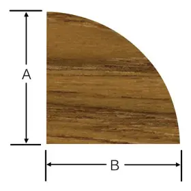 60851 Whitecap - 60 Inch L Quarter Round Teak Molding