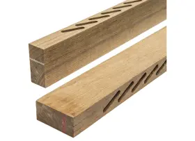 60880 Whitecap Teak Louvered Door Side Rails - Left And Right Pair