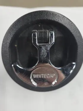 6230-bc Whitecap T-handle Non-locking Latch 3 Inch Black Nylon No Cams