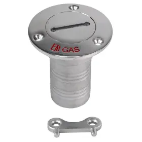 6394c Whitecap Marine Hose Deck Fill 2 Inch Gas 316 Stainless Steel 90-degree Angle