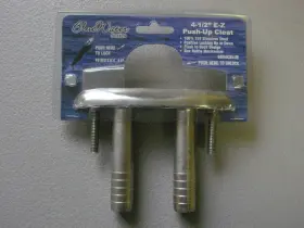 6804cblue Whitecap Blue Water 4 1/2 Inch E-z Push-up Stainless Cleat