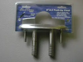 6809cblue Whitecap Blue Water 6 Inch E-z Push-up Stainless Cleat