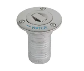 6995cblue Whitecap Bluewater 1-1/2 Inch Water 316 Stainless Steel Push Up Deck Fill