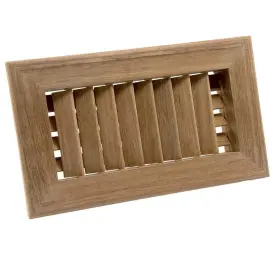 Whitecap 725060606299 Teak Air Conditioning Vent 9-3/4 Inch W X 5-3/4 H 1-1/2 #60629