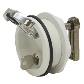 200603 Whitecap Marine Boat Locking T-handle Latch White 2 1/2 Inch