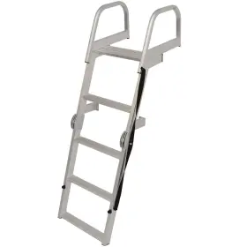 363815 Whitecap Marine Boat Folding Ladder 4-step Aluminum