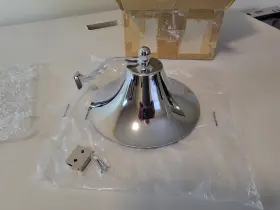 S-0808 Whitecap Marine Products Chrome Plated Brass Ships 8 Inch Bell - New