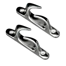 S-0981c Whitecap Skene Bow Chock 4-1/2 Inch Pair - Chrome Plated Brass Upc 725060