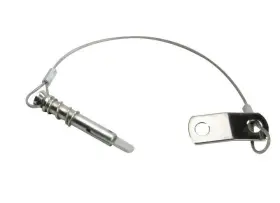 S-1021c Whitecap Stainless Steel Spring Type Pin And Lanyard With Tab