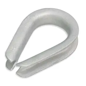 S-1542 Whitecap Boat Marine Grade 5/8 Inch Hot Dipped Galvanized Steel Rope Thimble