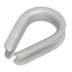 S-1543p Whitecap Boat Marine Grade 3/4 Inch Hot Dipped Galvanized Steel Rope Thimble S-1543