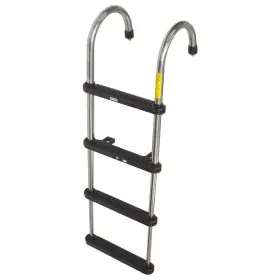 S-1862 Whitecap Boat Pontoon Telescoping Ladder 4-step Stainless