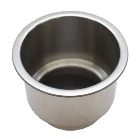 S-3511 Whitecap Boat Cup Holder With Drain Stainless Steel 3 1/2 Inch