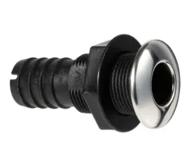 S-3803 Whitecap Marine 316 Stainless Steel And Nylon 1-1/8 Inch Thru Hull