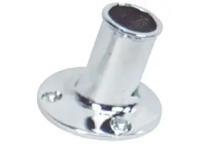 S-5002c Whitecap Brass Flagpole Socket Mount 1 Inch Diameter
