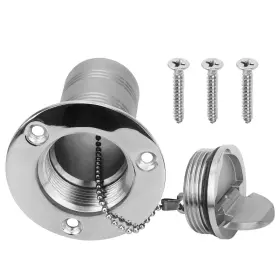 Wowpartspro 600609565858 1-1/2 Inch 38mm Boat Fuel Deck Filler Stainless Steel For Marine Yacht Caravan