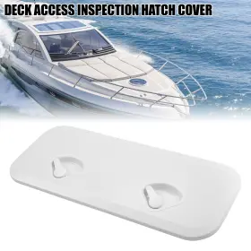 X Autohaux 718844377119 23.9 Inch 9.57 Marine Deck Access Inspection Hatch Cover For Boat White