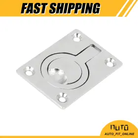 X Autohaux 731618737179 One 62x44mm Boat Floor Locker Hatch Lift Flush Ring Pull Handle Universal