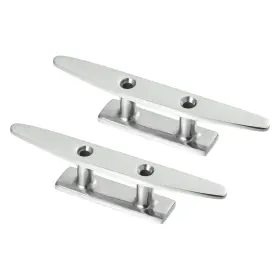 X Autohaux 743151181432 2pcs 5 Inch Stainless Steel Boat Flagpole Cleat Hook Deck Rope Handle