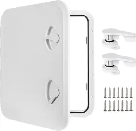 Ym1-460-510-01 Xztrdi Marine Deck Access Hatch 18.1 Inch 20 White/black Rectangle Boat And Lid