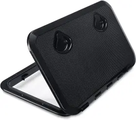 Bk-0050-bk Yaemarine 24 Inch X 14 Boat Deck Access Hatch And Lid Marine Caravan Rv Black