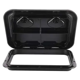 Bk-0053-bk Yaemarine 17-1/4 Inch X 12-3/8ftft Marine Boat Deck Access Hatch And Lid Black