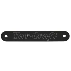 48001 Yar-craft Boats Boat Transom Upper Plate With Logo 15 1/8 Inch Black