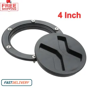 0138753 Yetaha Boat Deck Plate Hatch 4 Inch Non Slip Inspection Cover Round Detachable Water