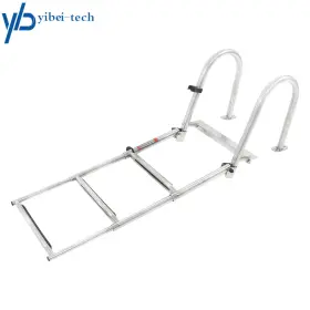 Yi280959t Yibei-tech Dual-handle Stainless Steel Heavy-duty 3-step Boarding Ladder