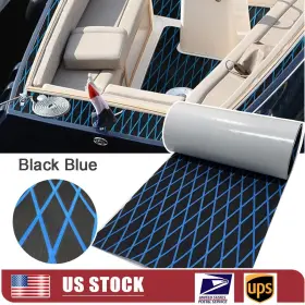 Yuanjiasheng 037936869432 Blue Diamond Boat Flooring Sheet Eva Foam Marine Carpet Nonskid Sea Decking Mat