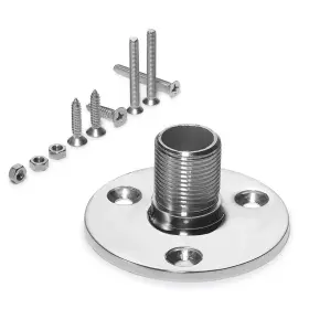 Zomchain 704768721442 Antenna Mount Base Marine Grade 316 Stainless Steel