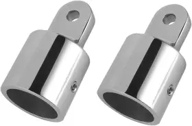 Zoneshare 785387375353 2pcs Bimini Top Cap Fitting Boat Marine Hardware Stainless Steel Dome 7/8