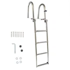 Pontoon Boat Ladder Folding Stainless Steel Dock Telescoping 4 Steps New. Price: $116.54.