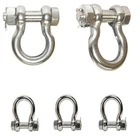 5 Pc 3/8" Bolt Pin Anchor Shackle Stainless Steel 316 Marine Rigging Paracord New. Price: $40.50.