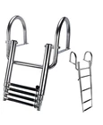 Hoffen 4 Step Boat Ladder, Stainless Steel Telescoping Folding L... New. Price: $125.00.