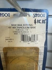 Base Rail Fitting 45 Degree Rectangular Chrome Plated New. Price: $13.00.