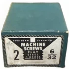 Vtg Southern Co Machine Screws 6/32 2" Flat Steel 1 Gross Nos Open Box New. Price: $20.00.