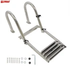 Telescoping Boat 4 Step Ladder Stainless Steel Folding Extendable Yacht New. Price: $119.49.