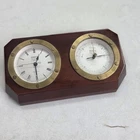 Wempe Quartz Clock Weather Station Barometer Nautical Maritime Wooden Untested Used. Price: $133.25.