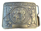 Vtg Round Square Dancing Grab Your Partner Do Si Western Couple Belt Buckle Unspecified. Price: $17.97.